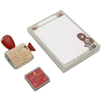 ΣΕΤ ΣΗΜΕΙΩΜΑΤΑΡΙΟ - ΣΦΡΑΓΙΔΑ GORJUSS LITTLE RED RIDDING HOOD 865GJ01