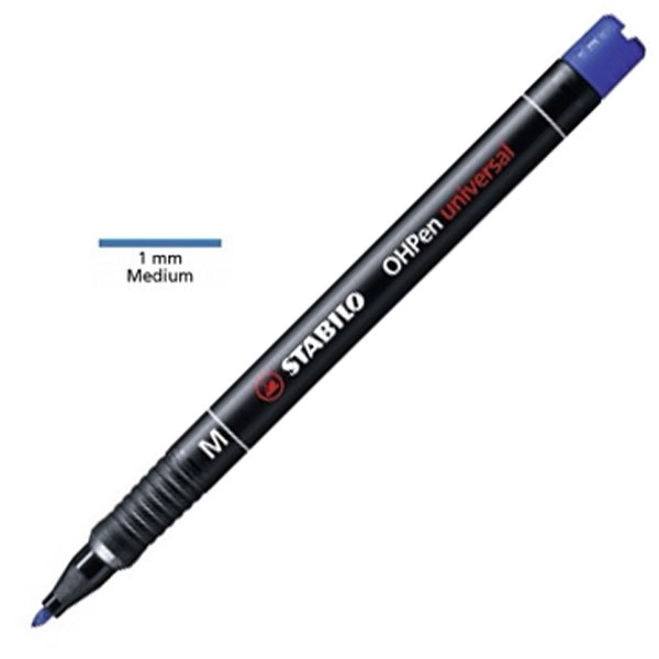 ΜΑΡΚΑΔΟΡΟΣ STABILO OHPEN UNIVERSAL 1.00MM ΜΠΛΕ ΑΝΕΞΙΤΗΛΟΣ M