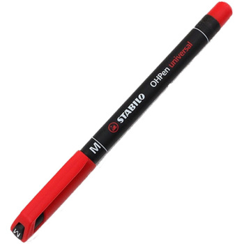 ΜΑΡΚΑΔΟΡΟΣ STABILO OHPEN UNIVERSAL 1.00MM ΚΟΚΚΙΝΟΣ ΑΝΕΞΙΤΗΛΟΣ M