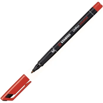 ΜΑΡΚΑΔΟΡΟΣ STABILO OHPEN UNIVERSAL 1.00MM ΚΟΚΚΙΝΟΣ ΑΝΕΞΙΤΗΛΟΣ M