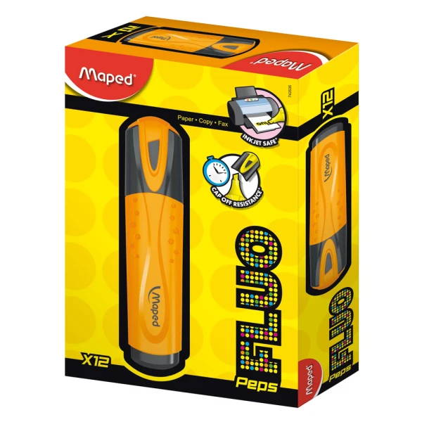 Μαρκαδόρος Υπογράμμισης Maped Fluo Classic Πορτοκαλί