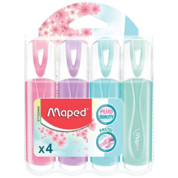 Μαρκαδόροι Υπογράμμισης Maped Παστέλ Σετ 4Tεμαχίων