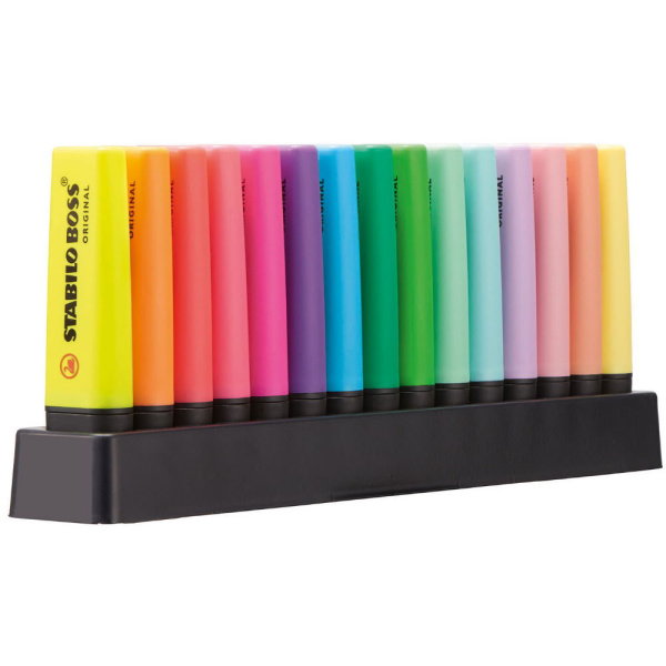 Μαρκαδόροι Stabilo Boss 70/15 Deskset 15 τεμάχια