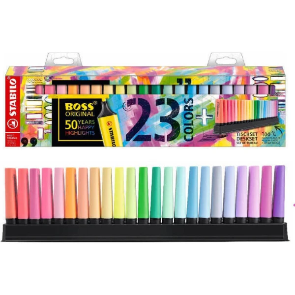 Μαρκαδόροι Stabilo Boss 70/23 Deskset 23 τεμάχια