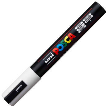 Posca Λευκός PC-5M Medium μαρκαδόρος 1.8-2.5mm