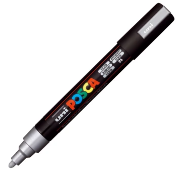 Posca Ασημί PC-5M Medium μαρκαδόρος 1.8-2.5mm