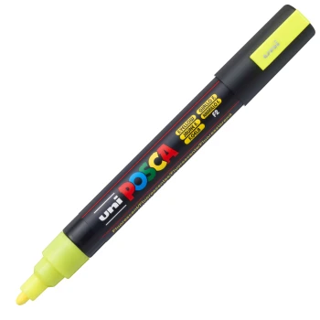 Posca Φωσφοριζέ Κίτρινος PC-5M Medium μαρκαδόρος 1.8-2.5mm