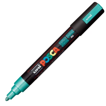 Posca Μεταλλικό Πράσινο PC-5M Medium μαρκαδόρος 1.8-2.5mm