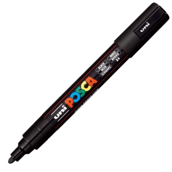 Posca Μαύρος PC-5M Medium μαρκαδόρος 1.8-2.5mm