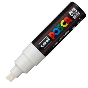 Posca PC-8K Λευκός Μαρκαδόρος UNI Large 8mm