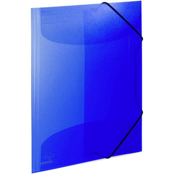Φάκελος Αυτιά - Λάστιχο Μπλε Πλαστικός Typotrust 24x32cm FP16500-03