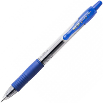 Στυλό Pilot G-2 Gel Μπλε 0.7mm με κουμπί και Grip