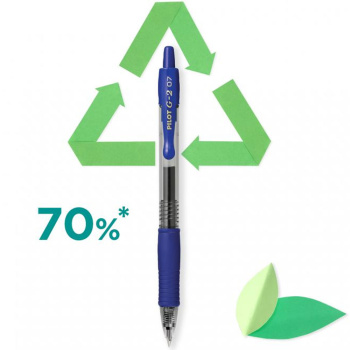 Στυλό Pilot G-2 Gel Μπλε 0.7mm με κουμπί και Grip