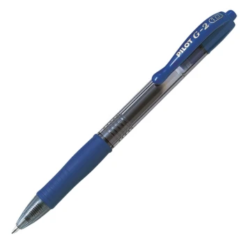 Στυλό Pilot G-2 Gel Μπλε 1.0mm με κουμπί και Grip