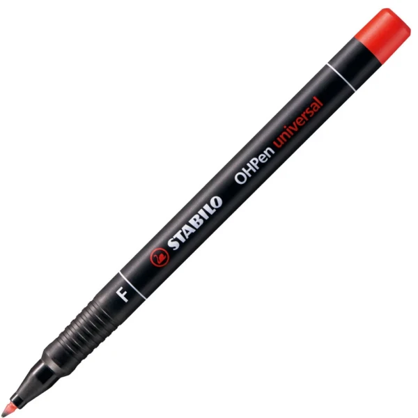 Μαρκαδόρος Stabilo OHPEN Universal 0.60mm Κόκκινος Ανεξίτηλος F
