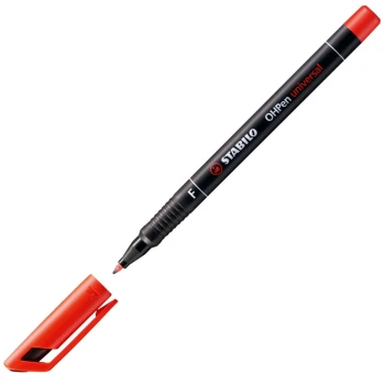 Μαρκαδόρος Stabilo OHPEN Universal 0.60mm Κόκκινος Ανεξίτηλος F