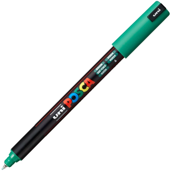 Posca Πράσινος PC-1MR Λεπτός μαρκαδόρος 0.7mm