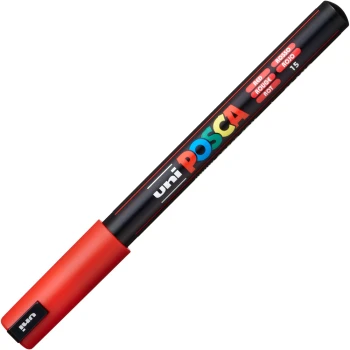 Posca Κόκκινος PC-1MR Λεπτός μαρκαδόρος 0.7mm