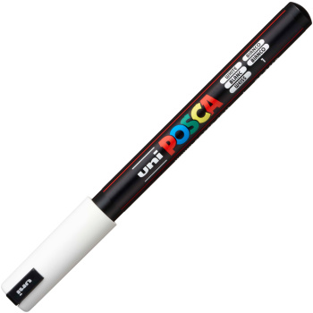 Posca Λευκός PC-1MR Λεπτός μαρκαδόρος 0.7mm
