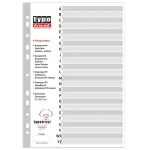 ΔΙΑΧΩΡΙΣΤΙΚΑ (A-Z) ΜΕ ΕΥΡΕΤΗΡΙΟ ΛΑΤΙΝΙΚΟ Α4 ΠΛΑΣΤΙΚΑ TYPOFILING ΓΚΡΙ