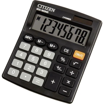 Αριθμομηχανή Citizen SDC-805NR Μαύρη 8 ψηφίων