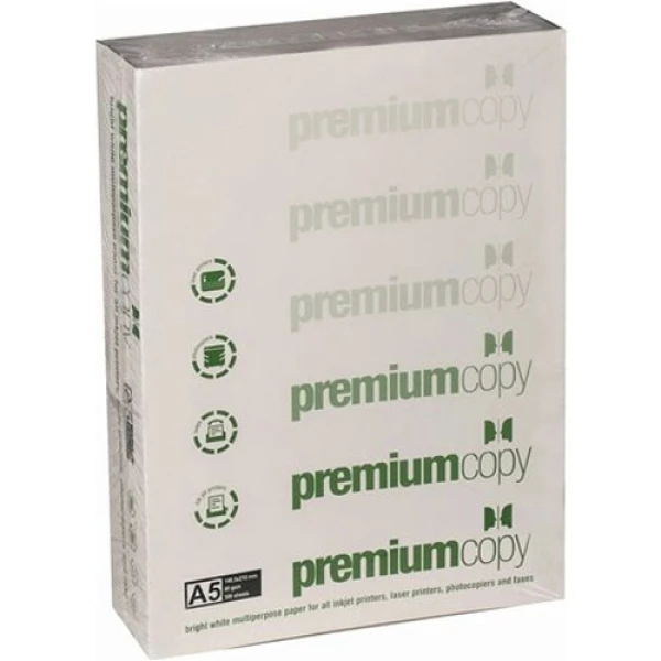 ΧΑΡΤΙ PREMIUM Α5 80gr ΛΕΥΚΟ 148.5x210mm ΠΑΚΕΤΟ 500 ΦΥΛΛΑ (μίσο του Α4)