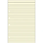 Ανταλλακτικό 12.5x8cm Ριγέ-Κίτρινο Σημειώσεων Pocket Contax
