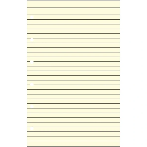 Ανταλλακτικό 12.5x8cm Ριγέ-Κίτρινο Σημειώσεων Pocket Contax