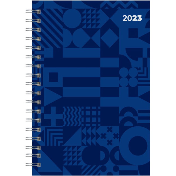 Ημερολόγιο 2023 Σπιράλ 17x24cm Μπλε Ημερήσιο The Writing Fields