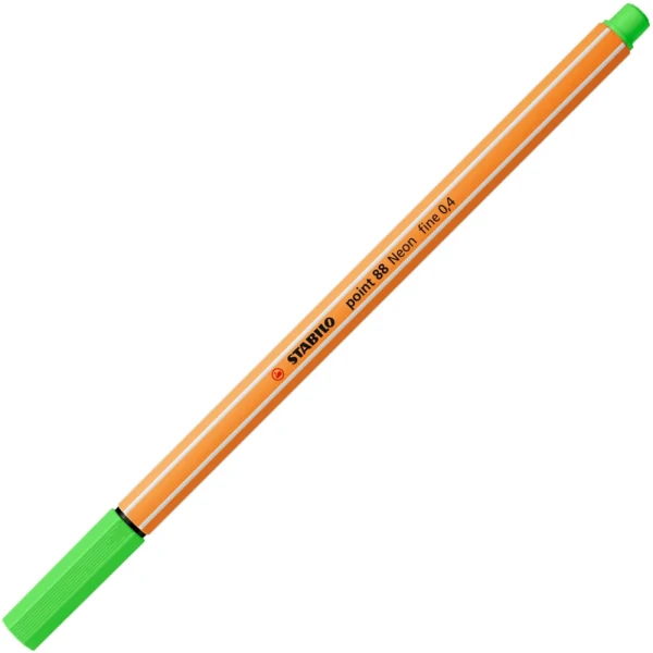 Stabilo point 88/033 Πράσινο Νέον Μαρκαδόρος 0.4mm