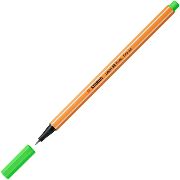 Stabilo point 88/033 Πράσινο Νέον Μαρκαδόρος 0.4mm
