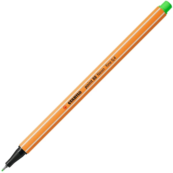 Stabilo point 88/033 Πράσινο Νέον Μαρκαδόρος 0.4mm