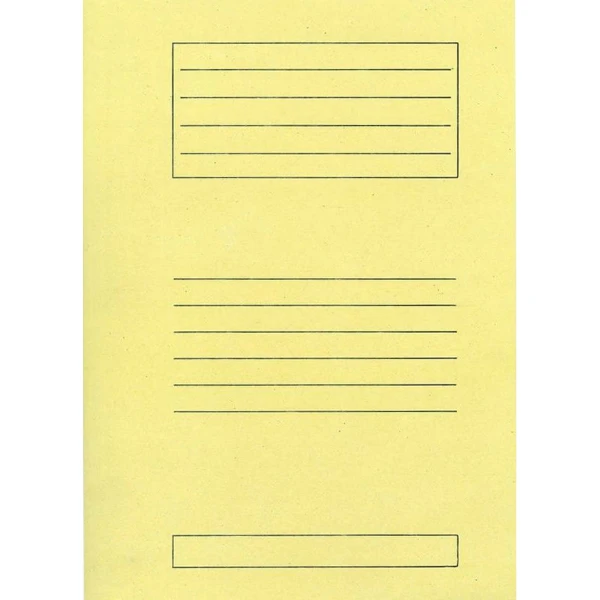 Ντοσιέ Πτερύγια 25x35cm Κίτρινο Μανίλα Χάρτινο
