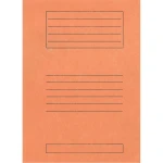 Ντοσιέ Πτερύγια 25x35cm Πορτοκαλί Μανίλα Χάρτινο