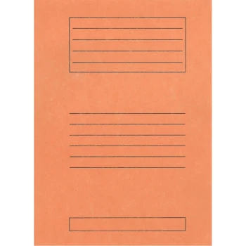 Ντοσιέ Πτερύγια 25x35cm Πορτοκαλί Μανίλα Χάρτινο