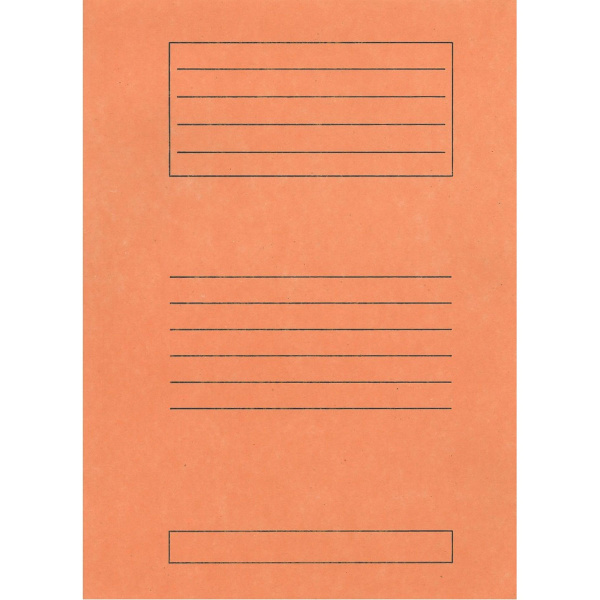 Ντοσιέ Πτερύγια 25x35cm Πορτοκαλί Μανίλα Χάρτινο