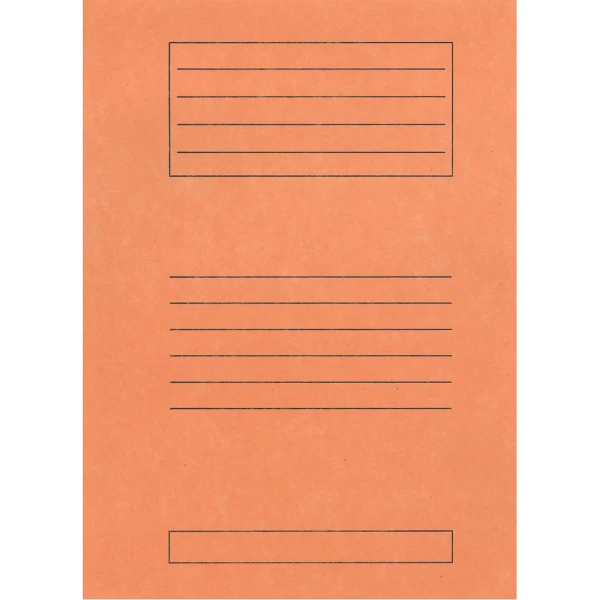 Ντοσιέ Πτερύγια 25x35cm Πορτοκαλί Μανίλα Χάρτινο