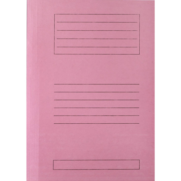 Ντοσιέ Πτερύγια 25x35cm Ροζ Μανίλα Χάρτινο