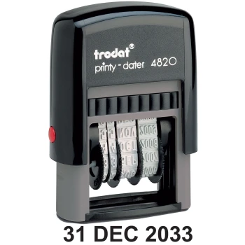 Trodat Printy Dater 4820EN Σφραγίδα Αγγλικής Ημερομηνίας ύψους 4.0mm