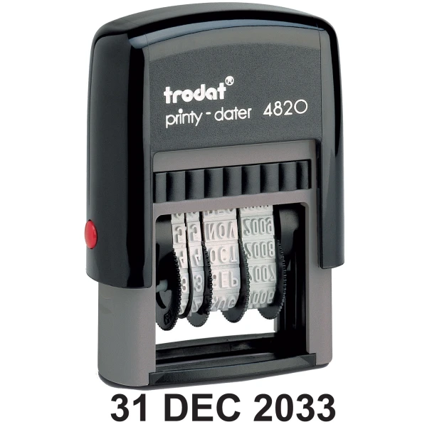 Trodat Printy Dater 4820EN Σφραγίδα Αγγλικής Ημερομηνίας ύψους 4.0mm