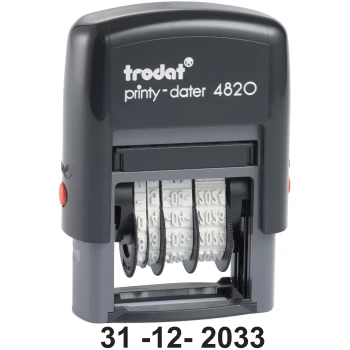 Trodat Printy Dater 4820MA Σφραγίδα Ημερομηνιών Αριθμών ύψους 4.0mm