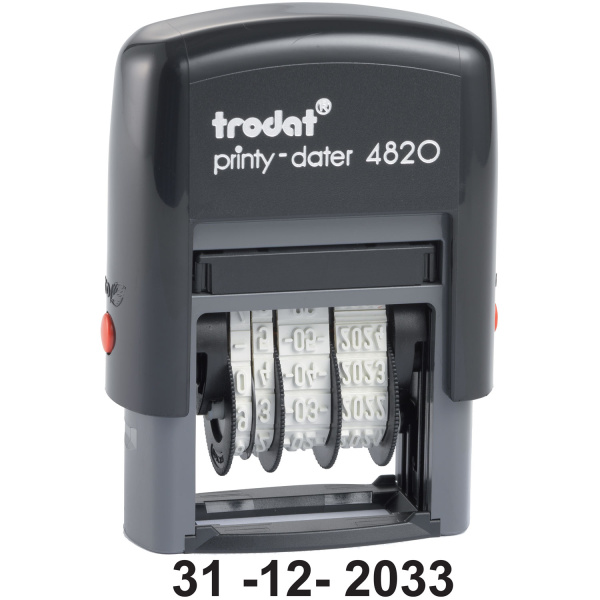 Trodat Printy Dater 4820MA Σφραγίδα Ημερομηνιών Αριθμών ύψους 4.0mm