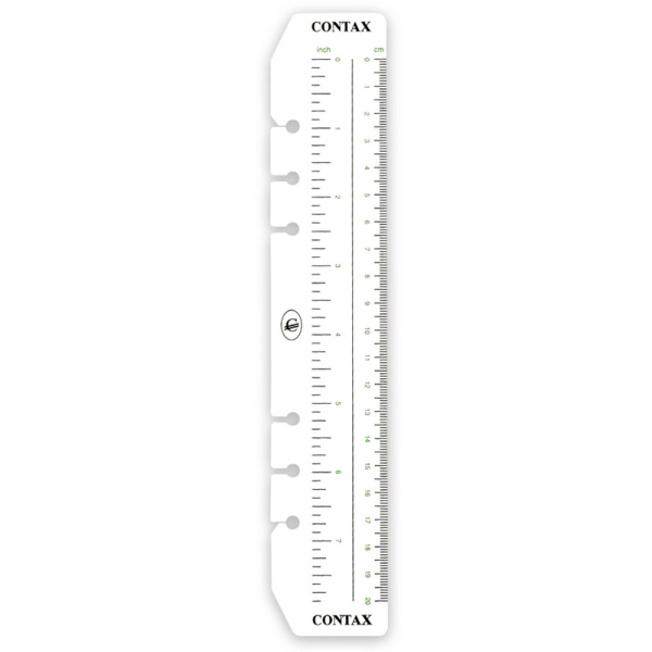 Χάρακας 20cm Contax Α5 Organizer 3350 Προσαρμόζεται σε όλα τα γνωστά Organizers που δέχονται ανταλλακτικά διαστάσεων 21x14.8cm