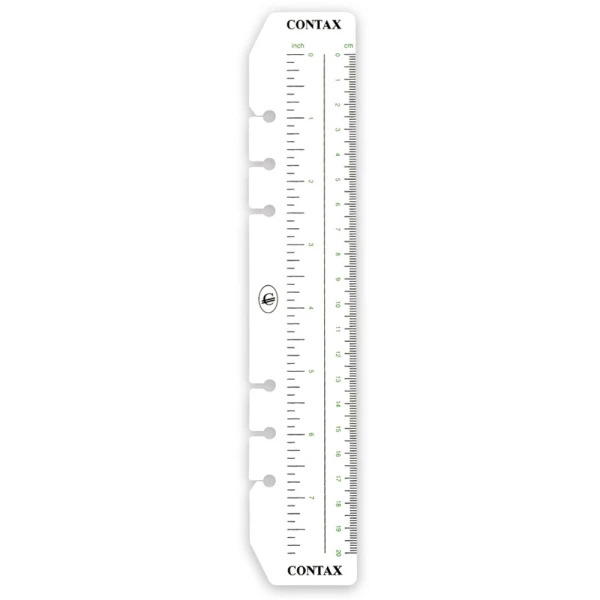 Χάρακας 20cm Contax Α5 Organizer 3350 Προσαρμόζεται σε όλα τα γνωστά Organizers που δέχονται ανταλλακτικά διαστάσεων 21x14.8cm