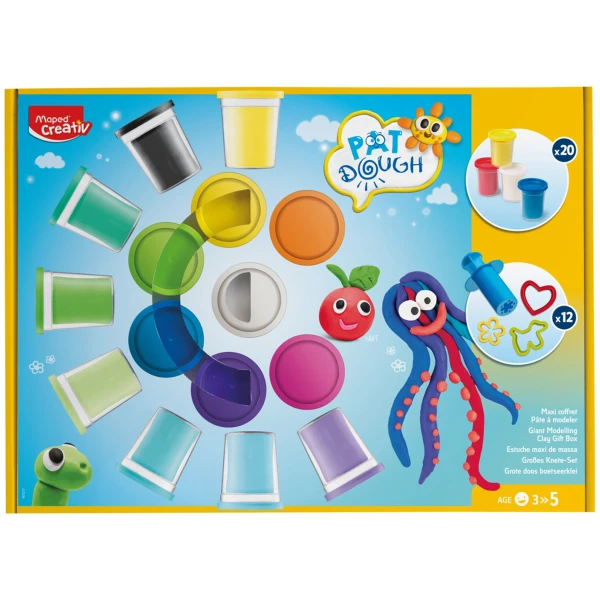 Maped Creative Pat Dough 20 πλαστοζυμαράκια και 12 αξεσουάρ 907217