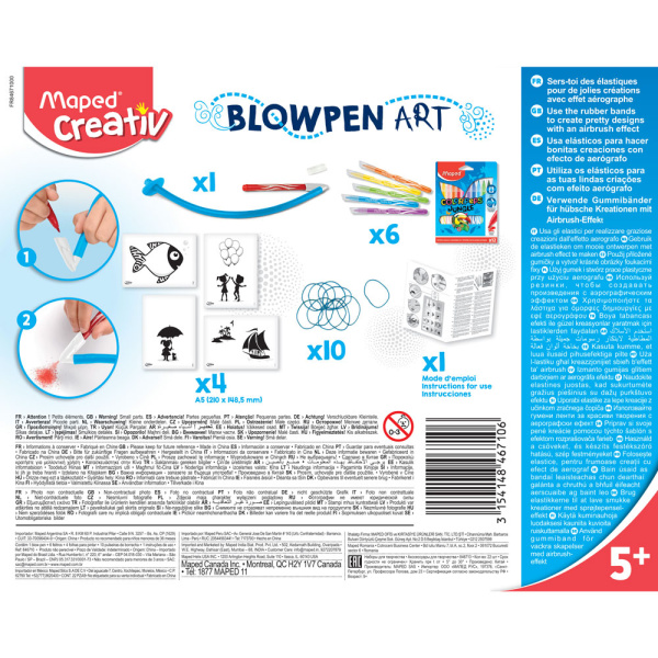 Maped Creative Blow Pen 846710 με φυσητήρα