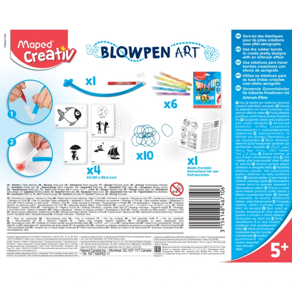 Maped Creative Blow Pen 846710 με φυσητήρα