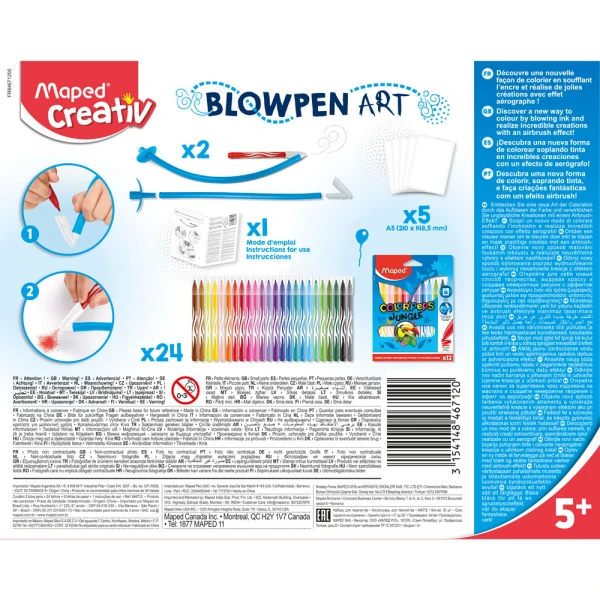 Maped Creative Blow Pen 846712 με 2 φυσητήρες