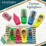 Μαρκαδόροι Υπογράμμισης Gorjuss Fiesta Σετ 4 Tεμαχίων 691GJD03
