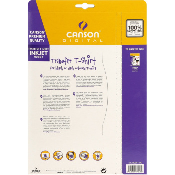 Canson Digital Creative T-shirt Transfer Μαύρο 140γρ Α4 21x29.7